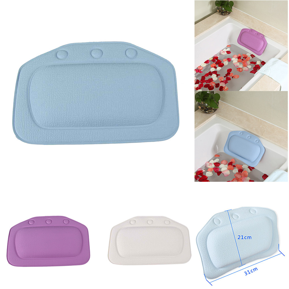 Accessories Cups Suction Pillows Rest PVC Neck Bathroom Headrest Pillow Waterproof