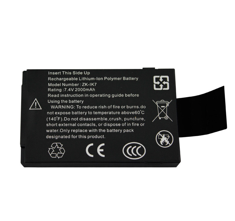 ZK Iface series Battery 2000mAH backup battery Suitable for iface302 iface 702 iface303 iface800 iface402 iface202