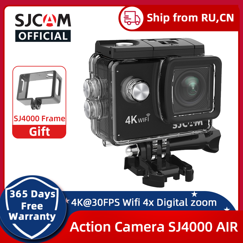 SJCAM Action Camera SJ4000 AIR 4K 30PFS 1080P 4x Zoom WIFI Motorcycle Bicycle Helmet Waterproof Cam Sports Video Action Cameras