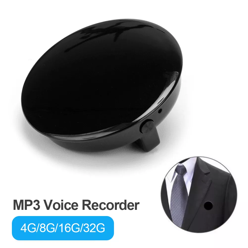 Mini Voice Recorder Badge Medal Audio Children Sound Recording Pen Silent Noise Reduction Digital Voice Recorder Dictaphone Clip