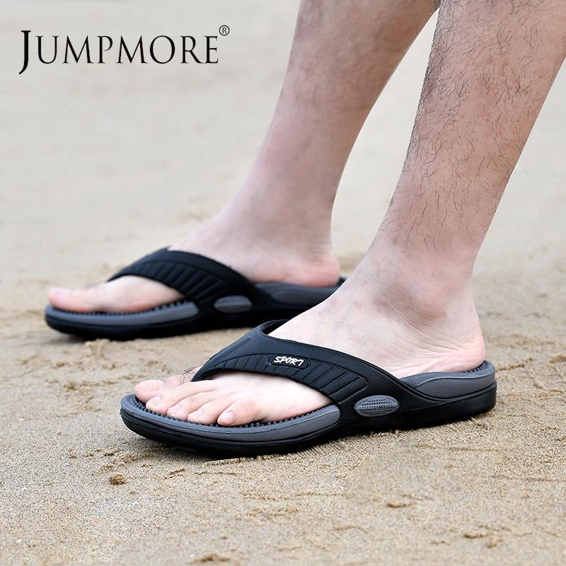 Jumpmore Men EVA Flip-flops Summer Men's Massage Slippers Beach Sandals Casual Shoes Size 40-45