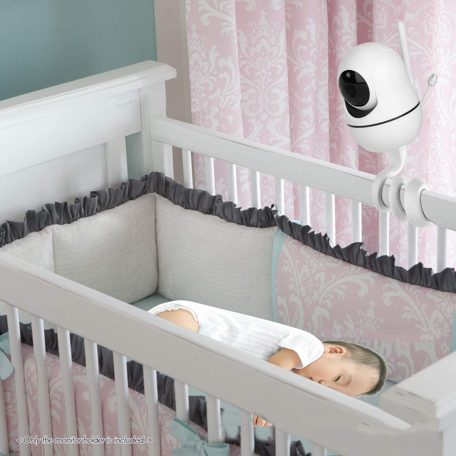Universal Camera Holder Stand for Baby Monitor Mount Versatile Twist Mount  on Bed Cradle Bracket