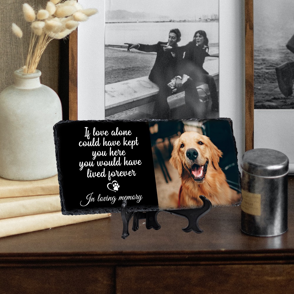 Customized Pet Memorial Stone Personalized Po On Monument Tombstone Dog And Cat Memorial Stone Good Gift To Commemorate Pet