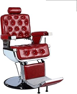 Vintage Hydraulic Beauty Equipment, Barber Chair Hydraulic Hair Styling s for Hair Stylist Classic Recliner Heavy Duty Hair Spa (Max Load Capacity 420 lbs) for Hair (B)