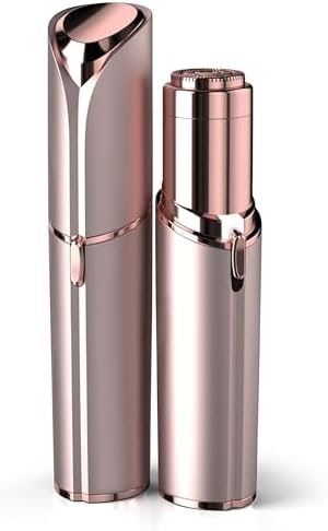 Facial Hair Remover for Women - as Seen on TV Painless Face Shaver - Electric Hair Removal Device for Face Lips Peach Fuzz with Light (Rose Gold)