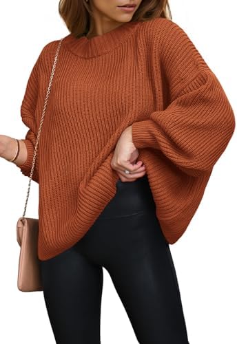 PRETTYGARDEN Womens Sweaters Fall 2024 Oversized Chunky Knitted Pullover Sweater Casual Long Sleeve Crewneck Cute Sweaters