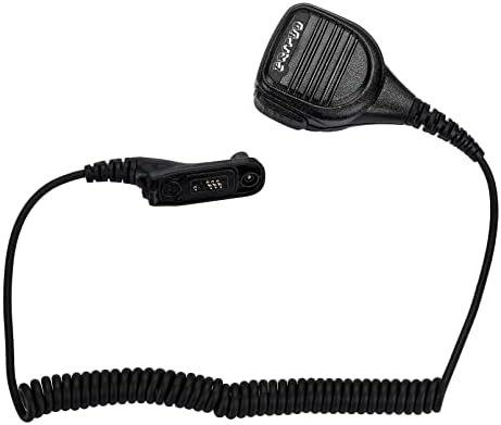 Two Way Radio Speaker Microphone Compatible with Motorola XPR 7550 7550e 6550 Walkie Talkie Reinforced Cable, with 3.5mm Jack