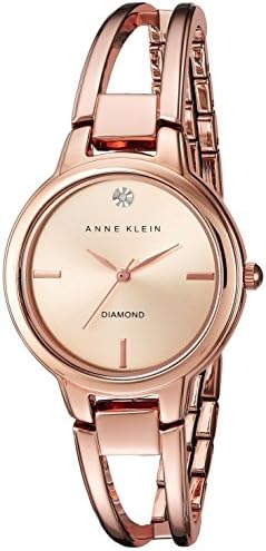 Anne Klein Women's Genuine Diamond Dial Bangle Watch