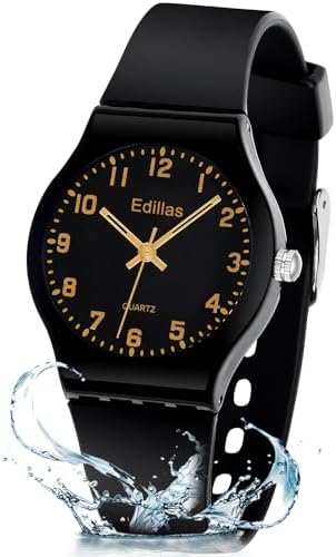 Edillas Kids Watch for Girls Boys,Child Analog Waterproof Toddler Learning Time Wrist Watch Easy to Read Time WristWatches for Kids as Gift