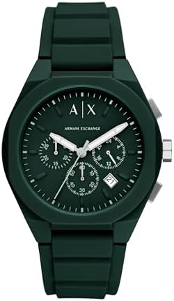A|X Armani Exchange Chronograph Watch for Men with Stainless Steel, Silicone or Leather Band