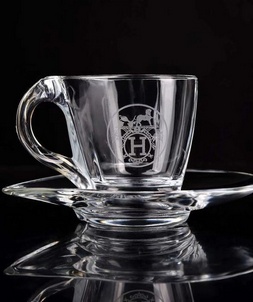 Fake designer hermes home crystal tea set