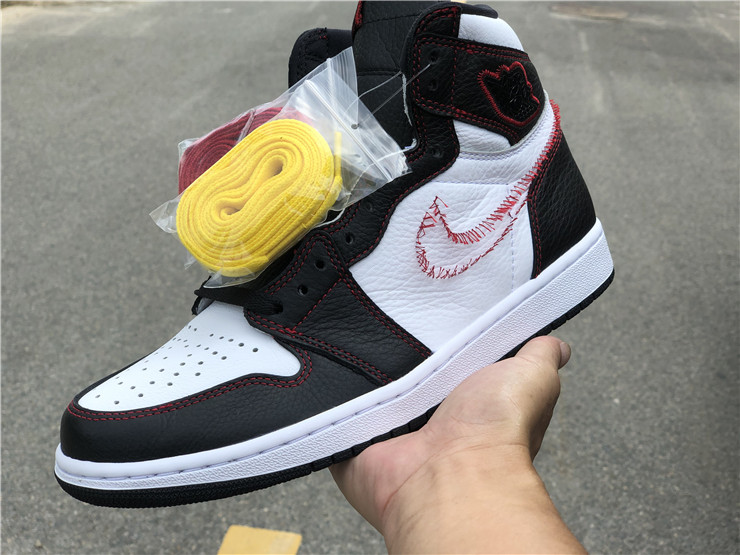 Air Jordan 1 Retro High Defiant White Black Gym Red shoes CD6579