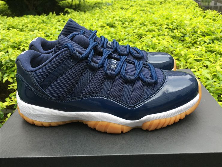 PK AIR JORDAN 11 XI LOW NAVY GUM NAVY BLUE
