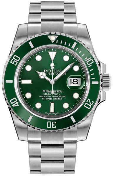 Rolex Submariner Date Green Dial Men’s Watch 116610LV